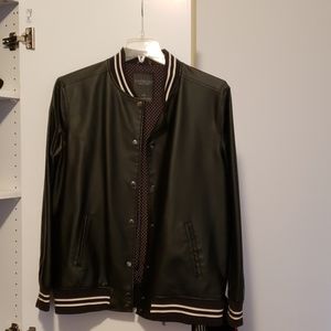 Black varsity jacket